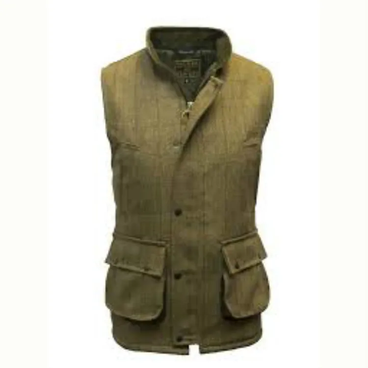 トップス Old Vintage Tweed Country Hunting Vest Men's Brown Tweed Hunting Vest Notch Lapel – Crush on Retro