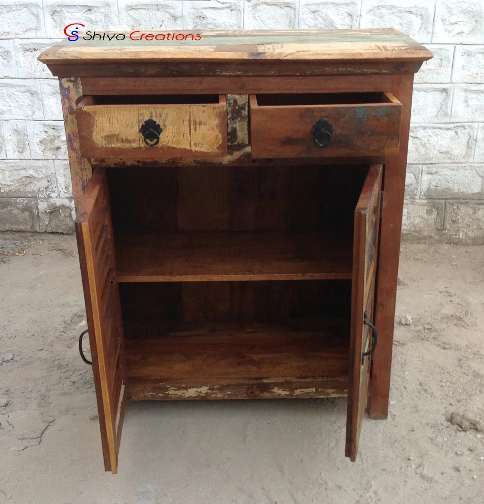 Old Boat Wood Furniture Antique Style Multi-purpose Cabinet Handmade ...