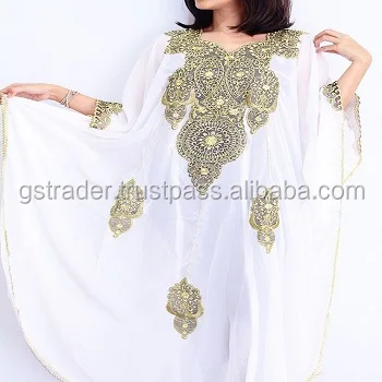 Kaftan Pakaian Kerja Bermanik Manik Warna Putih Untuk Wanita Desain Terbaru India Kaftan Abaya Untuk Wanita Islami Buy Kaftan Abaya Abaya 2017 Product On Alibaba Com