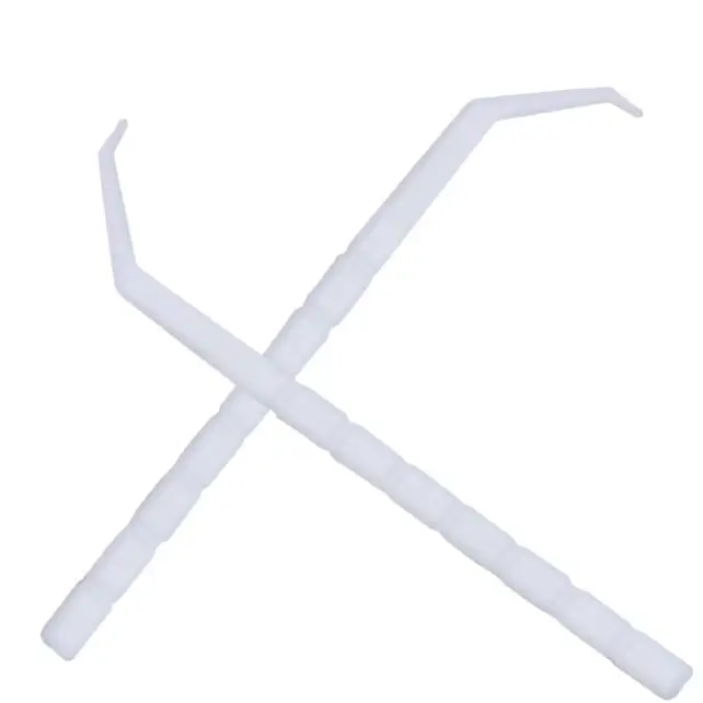 Plastic Curved Hook Flavored Mint Plastic Angled Toothpicks