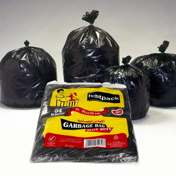 Black Disposable Garbage Bag 50*60 Continuous Roll-Off Hotel Garbage Bag GN 