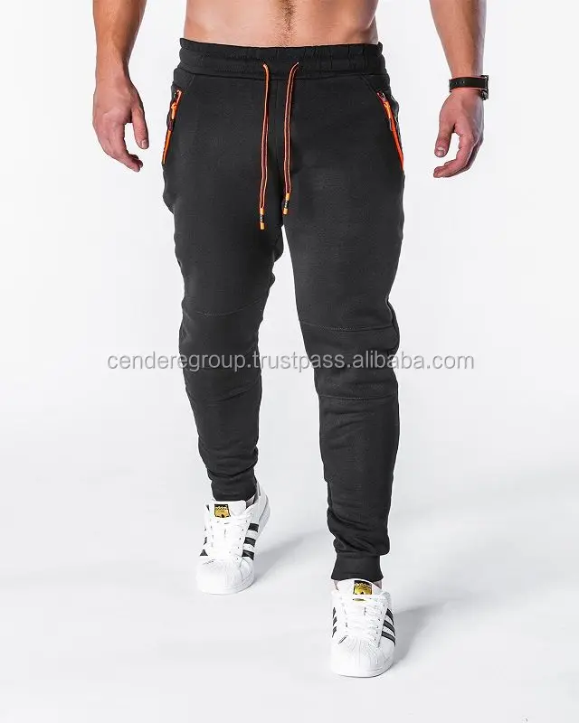 Men Slim Fit Track Pants Sporting Trousers Male Skinny Leg Joggers High