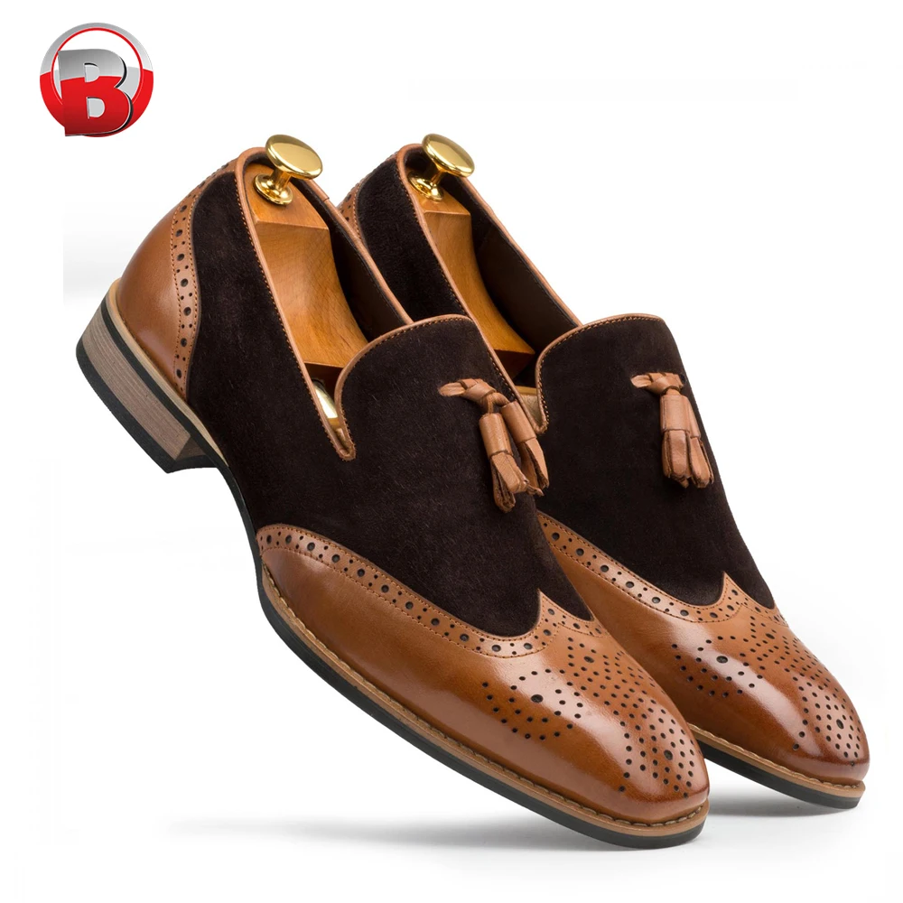 new design slip on casual pure genuine loafer leather shoes men