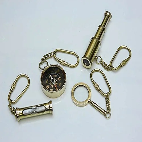 Collectible Marine Nautical Key Ring 1 Brass TELESCOPE Key Chain 