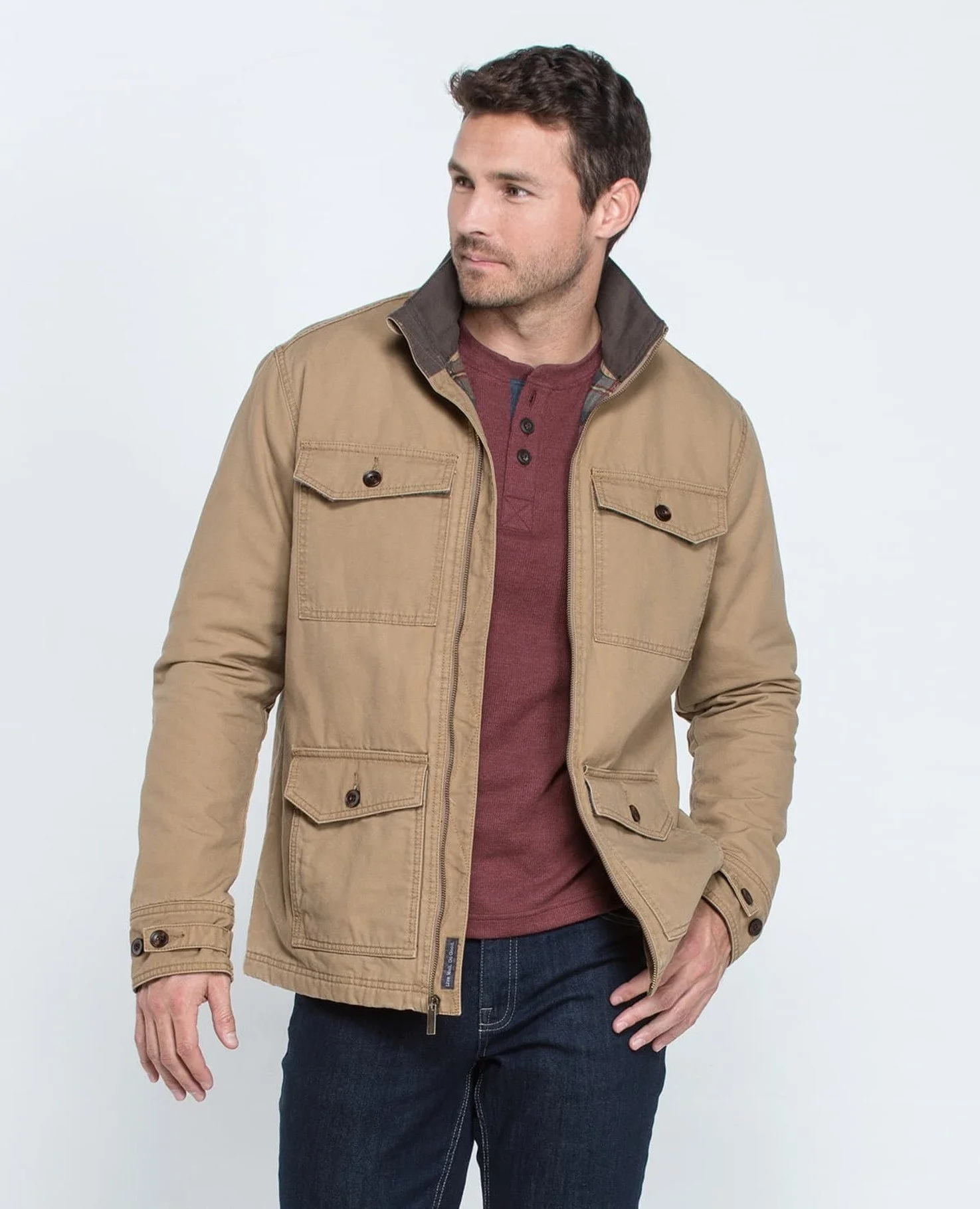 cotton canvas coat