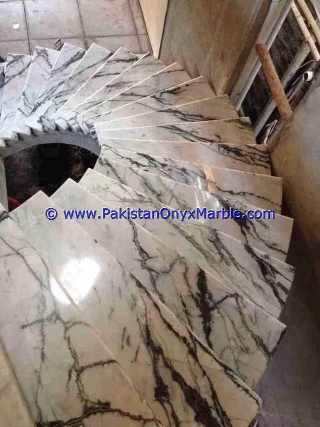 Высококачественные мраморные подъемники для ступенек, черный цвет, белый мрамор, современный дизайн, домашний офис, Декор, натуральный мрамор, лестницы