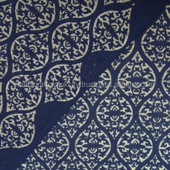 2017 дизайнов, ткань из чистого хлопка с принтом блоков, цвет синий индиго