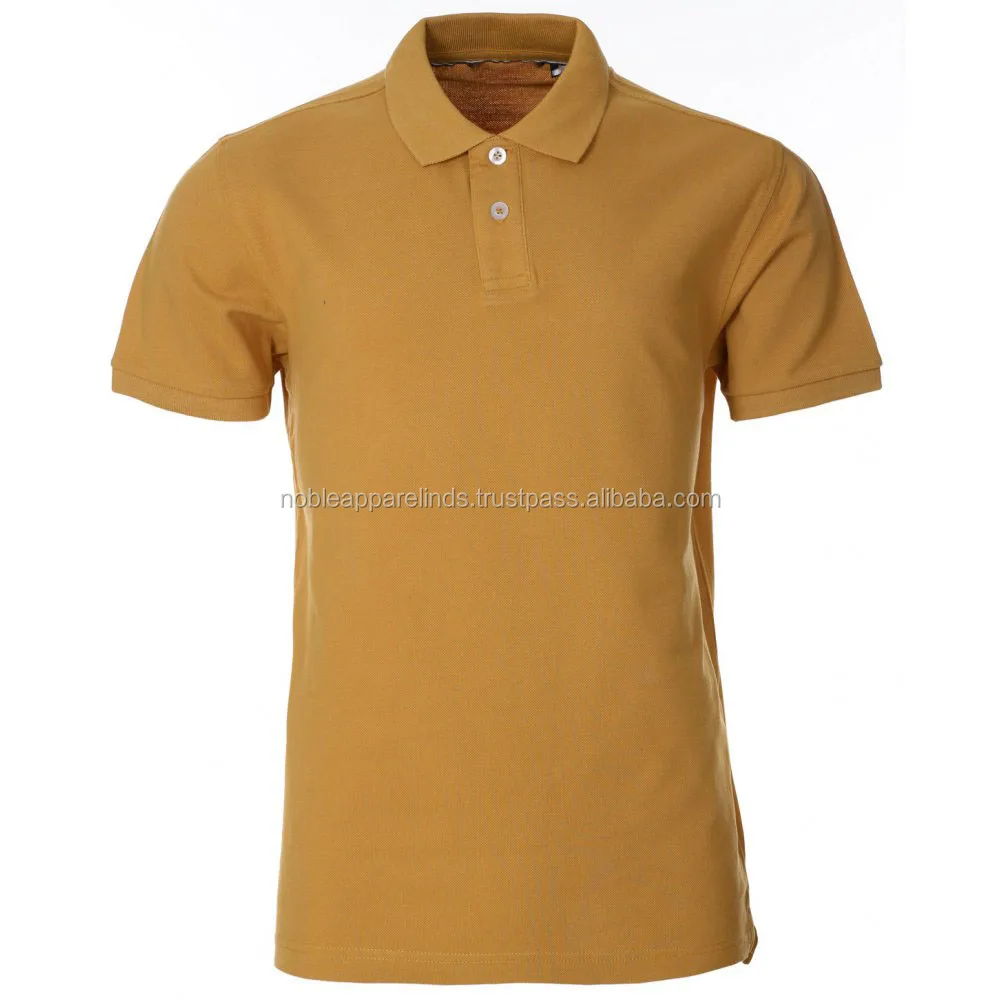 brown and orange polo shirts