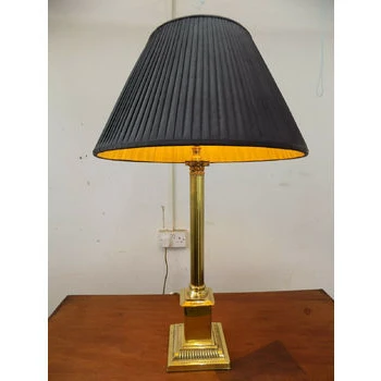 Large Table Lamp Antique Repro Black Shade Corinthian Column Gold Brass Light Buy Large Table Lamp Antique Repro Black Shade Corinthian Column Column Gold Brass Light Product On Alibaba Com