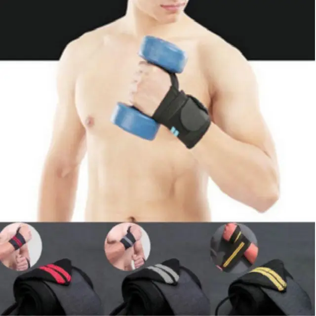 Gaf Weightlifting Wrist Wraps For Gym Powerlifting Training Bodybuilding Fitness Wraps Wrist