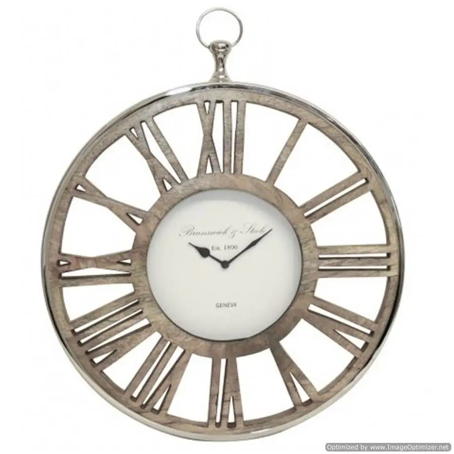 Часы с римскими цифрами настенные. Часы Romano ручные подвесные. Wooden Nickel. Modern Nickel free b-1441 Clock.