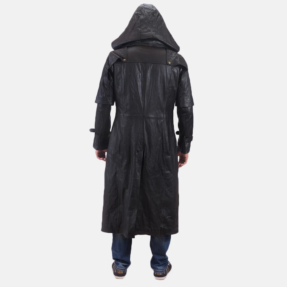 mens duster coat with hood