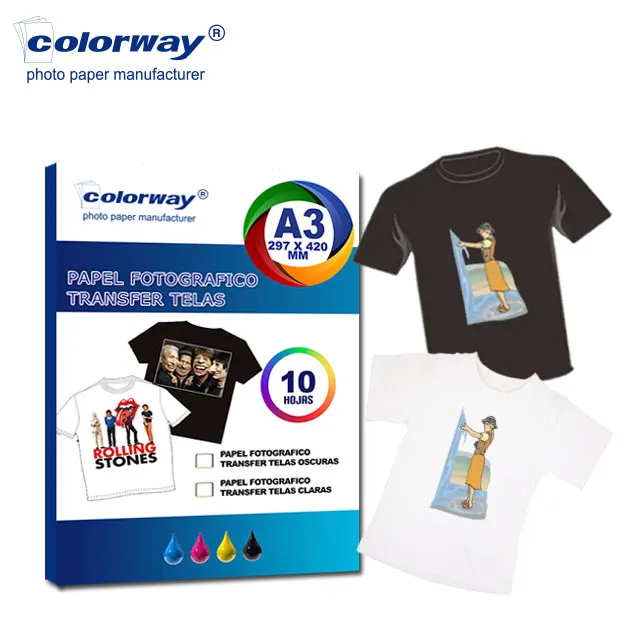 🎨 🖌 PAPEL EPSON TRANSFERENCIA a4 10 HOJAS 124 GRS - Venta de ESPECIALES  INKJET