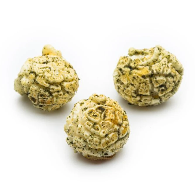 Pop - Smile Popping popcorn Seaweed Flavor Mushroom Type Bucket Snack Popcorn