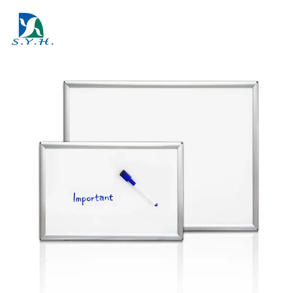 
Элегантная алюминиевая рамка для белой доски с небольшим защитным углом, доска для сухого стирания для школы, дома, офиса 