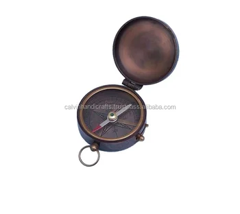 Antique Copper Finishing Lewis & Clark Pocket Compass CHCOM156