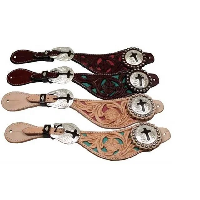 Sangles D'éperon Cowboy Action Sports - Noires #21468BK - Neuves