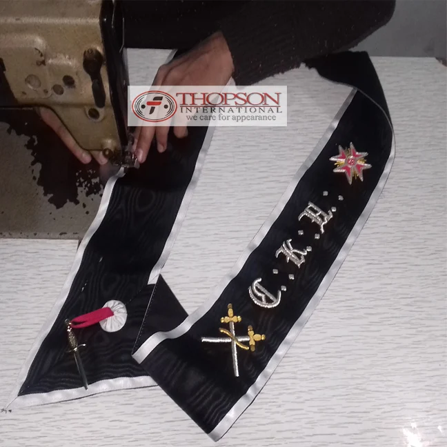 Пояс Masonic Regalia AASR, 30 градусов, черный