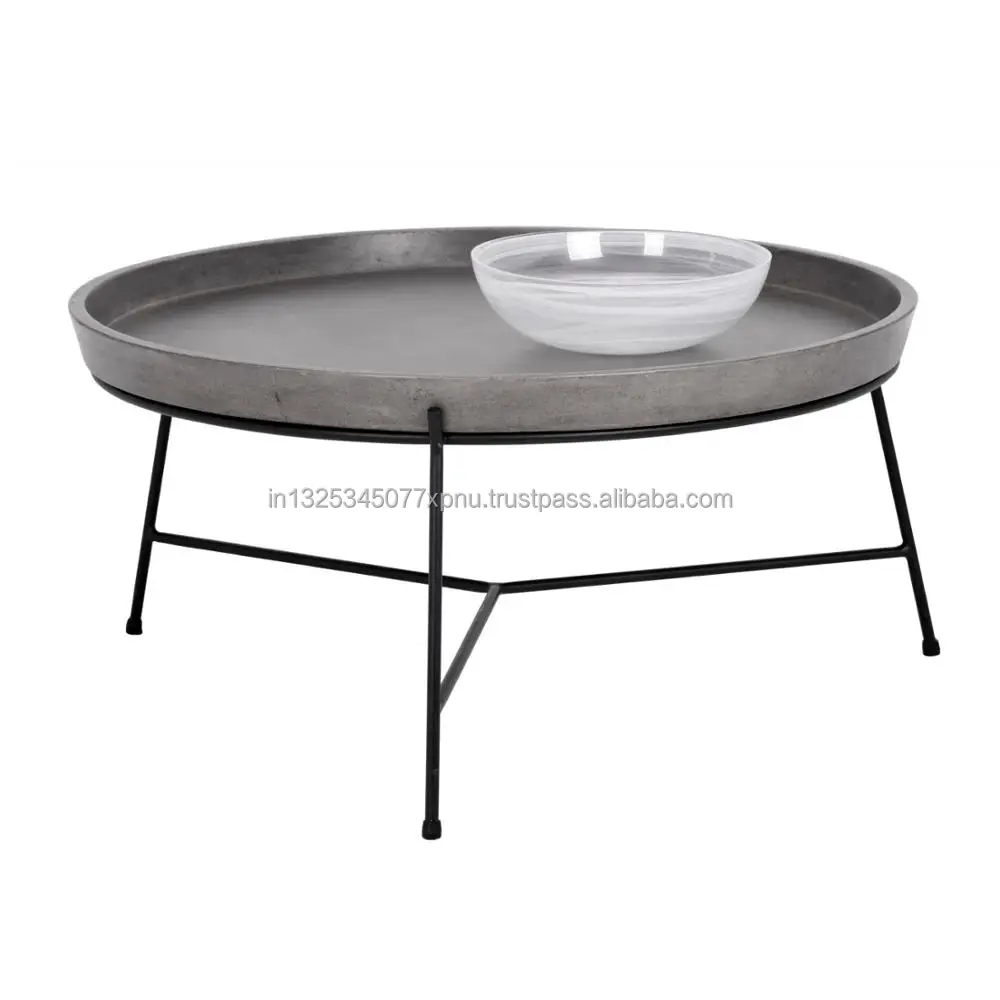 Concrete Top Coffee Table Buy Cement Top Coffee Table India