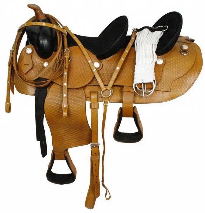 Garde-boue De Selle Western Adulte – Cuir Véritable – WILD RACING (Inde)