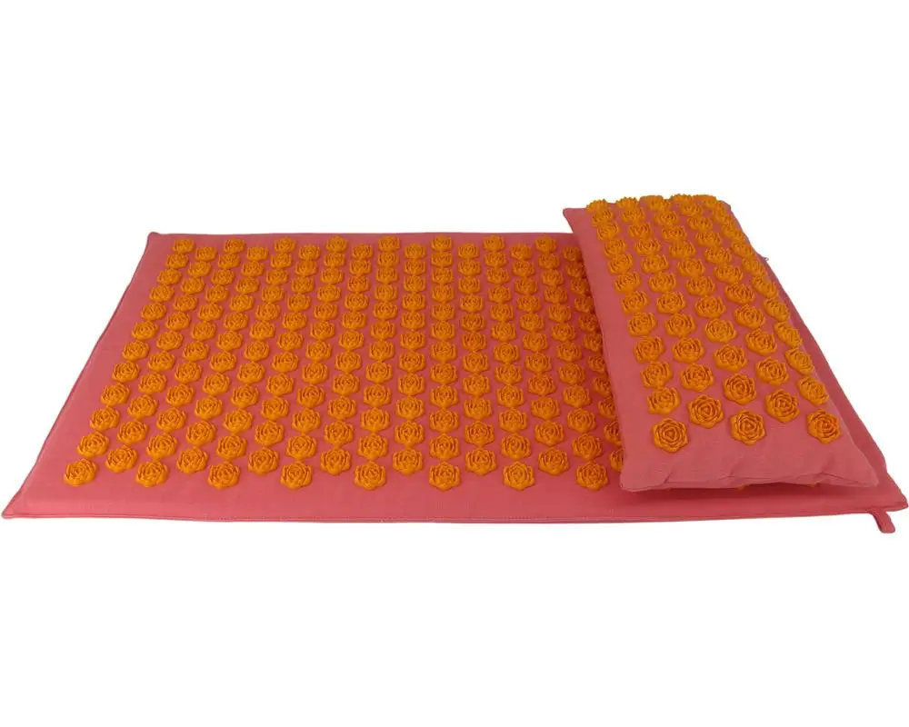 Antislip Pure Cotton Fiber Round Spike Customized Acupressure Yoga Mat