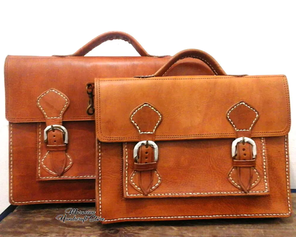 western leather briefcase