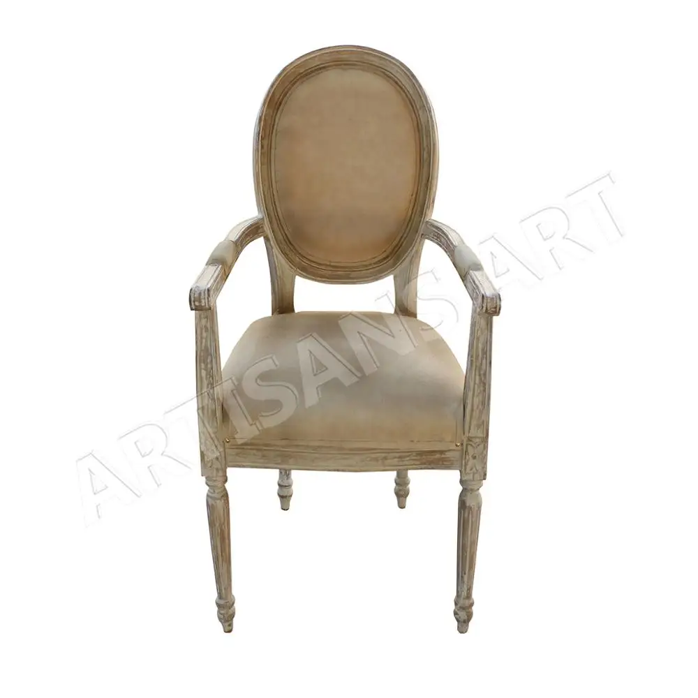 Mid Century Beautiful French Dining Chair With Arms