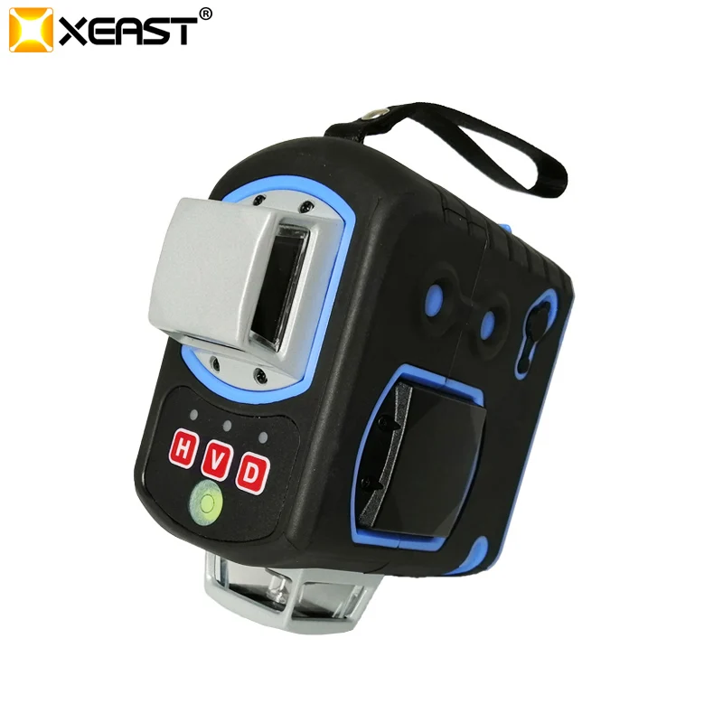Лазерный уровень XEAST XE-67R PRO 8 линий с функцией наклона красный лазер 660 нм класс II электронный лазерный