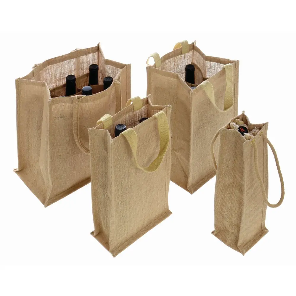 hessian wine bottle bags