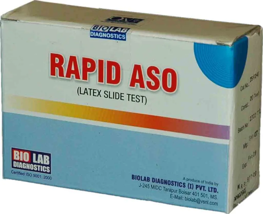 rapid aso latex slide test kit - buy rapid aso kit,latex slide