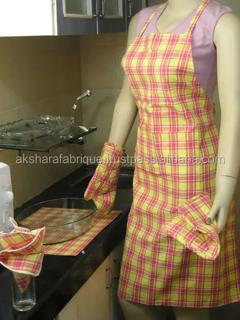 Оптовая продажа фартуки для кухни премиум-класса из 100% хлопка от ИНДИЙСКОГО Производителя лучшего качества