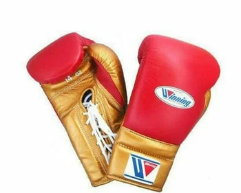 Gants De Boxe Sparring En Cuir De Vache - Personnalisables, Taille Sur Mesure, Vert Armée
