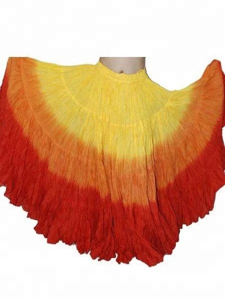 Premium Dance Skirts Brand New 25 Yard Full Length Round Cotton Belly Dance  Skirt Free Size Tie Dye Tribal Wear Party Wear