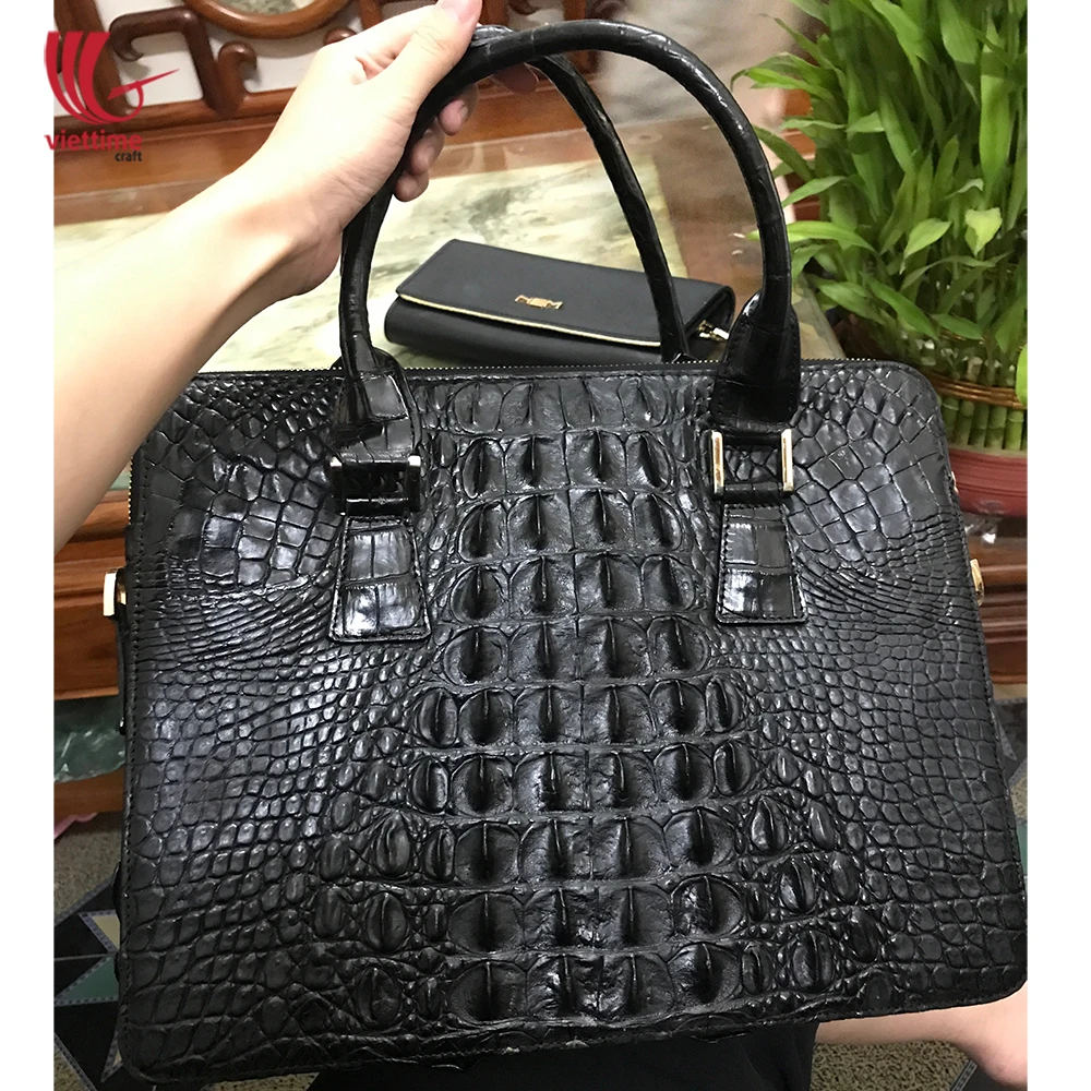 Buy INKMILAN Women's Handbag Crocodile Pattern Finessa Bag, Large Capacity  Single Shoulder Top Handle Hobos Bags Ladies Crossbody Handbags (BLACK) at  .in