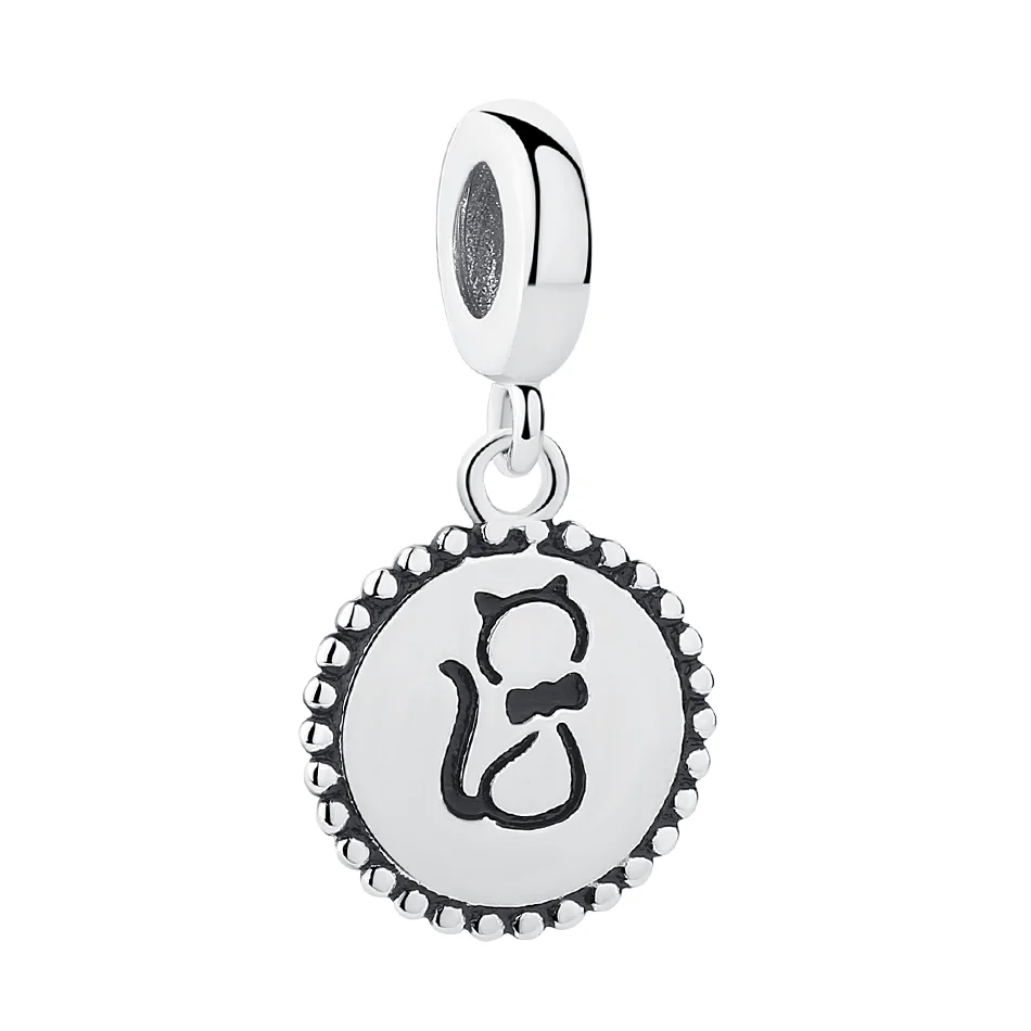 Jewelry Adviser Charms Sterling Silver Cat Charm 