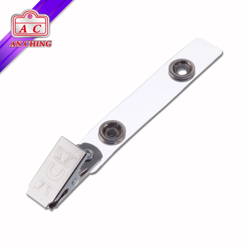 Классический металлический держатель для удостоверения личности с пружинным зажимом