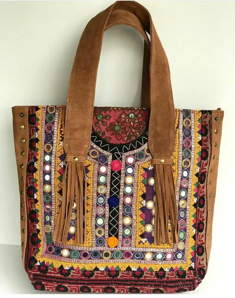 Indian Boho Banjara Bag Large Hippie Leather Bag Tribal -  Hong Kong