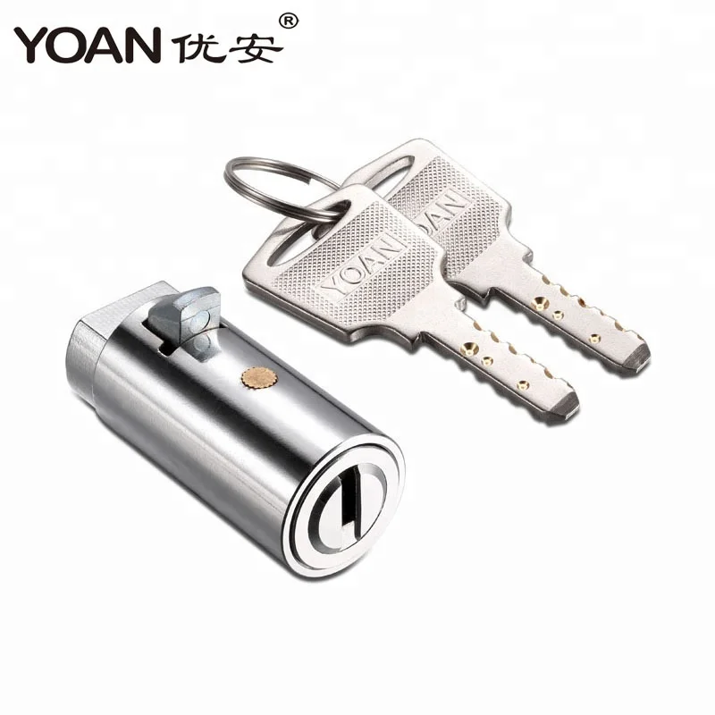 High Security Brass Computer Dimple Key Cylinder Lock for Snack Drink Soda Water Vending Machine Dispenser Wrecker Trailer Locks