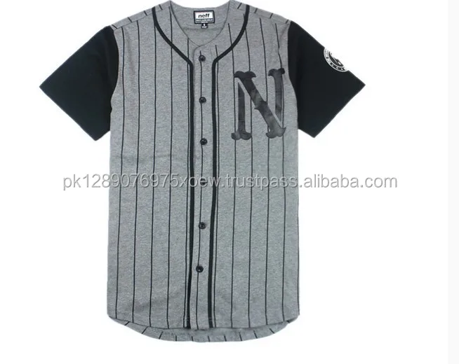 custom black baseball jersey