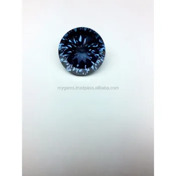 13mm Round Synthetic Alexandrite Concave Cut Stone