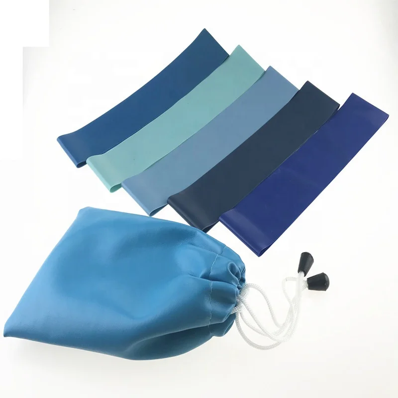 
 Аксессуары для тренировок в помещении и на открытом воздухе, дизайнерские резиновые латексные синие прочные мини-ленты для фитнеса в тренажерном зале, комплект резиновых петель  