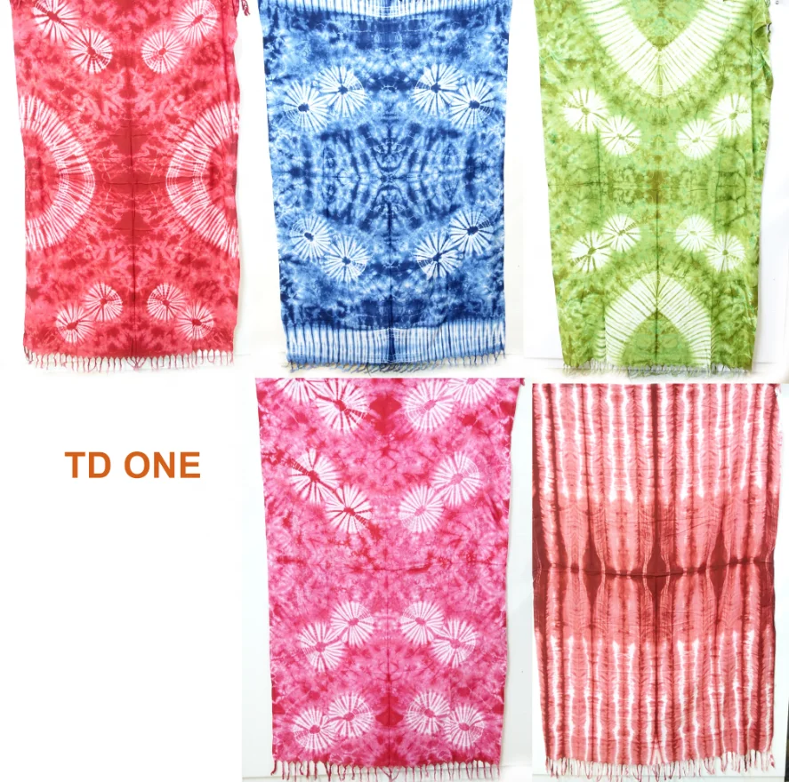 Винтажный цветной галстук ручной работы в стиле хиппи бохо с красочными бусинами пляжное саронг тайском