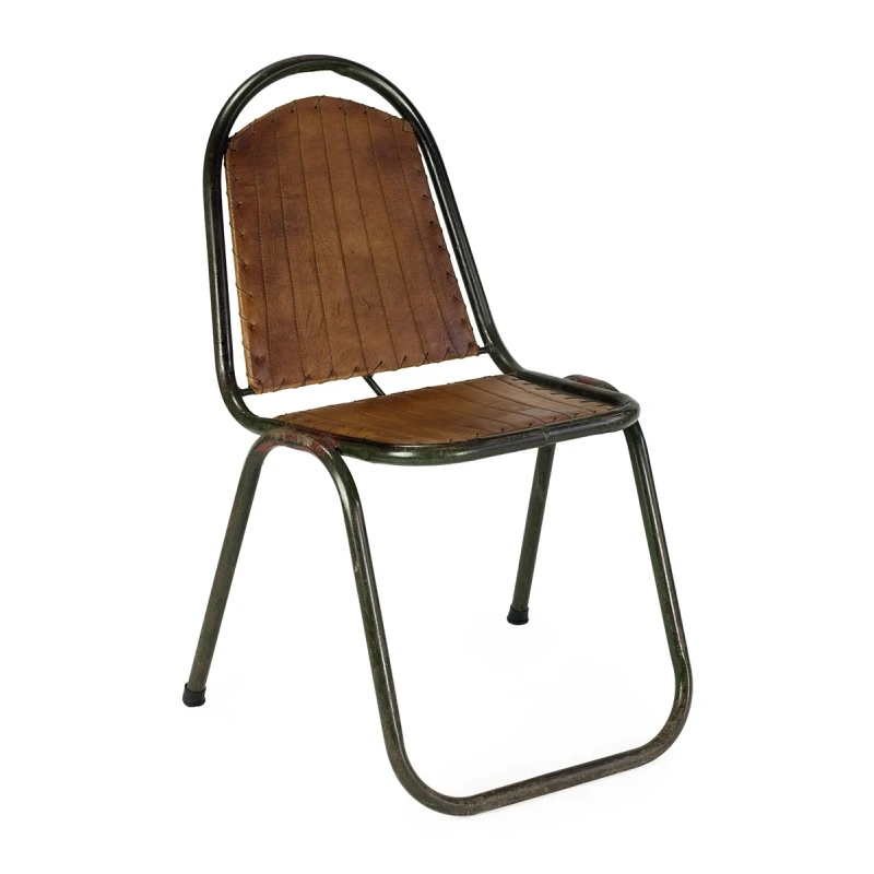 High Quality Iron & Leather Industrial Chair With Best Price