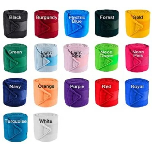 Horse Polo Wraps High Quality Polar Fleece 240 Gsm Horse Bandage Sets