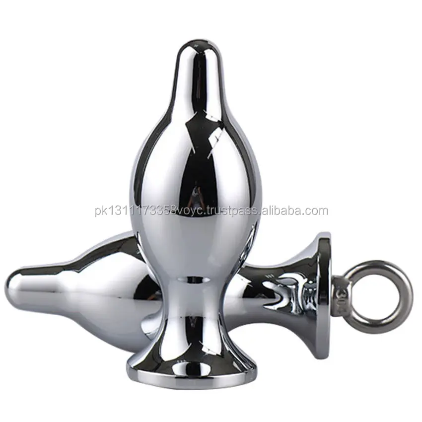 Unisex Butt Toy Plug Anal Insert Stainless Metal Steel G Stimulate Sex Products