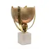 brass & white