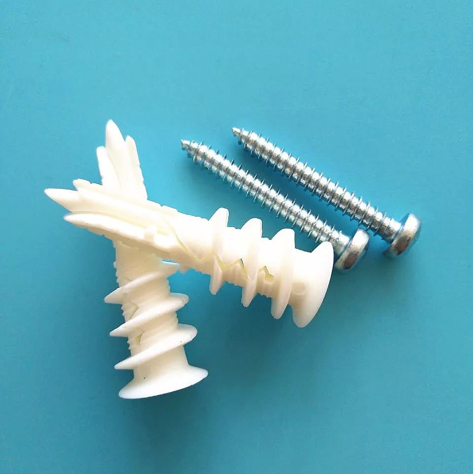 Drywall Anchor Plastic Self Drilling Hollow Wall Anchor with Screw Kit