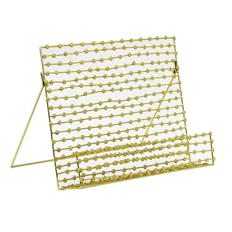 Новый металлический медный держатель для файлов, стойка для брошюр, подставка для книг