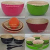 Natural color inside, solid color coating outside