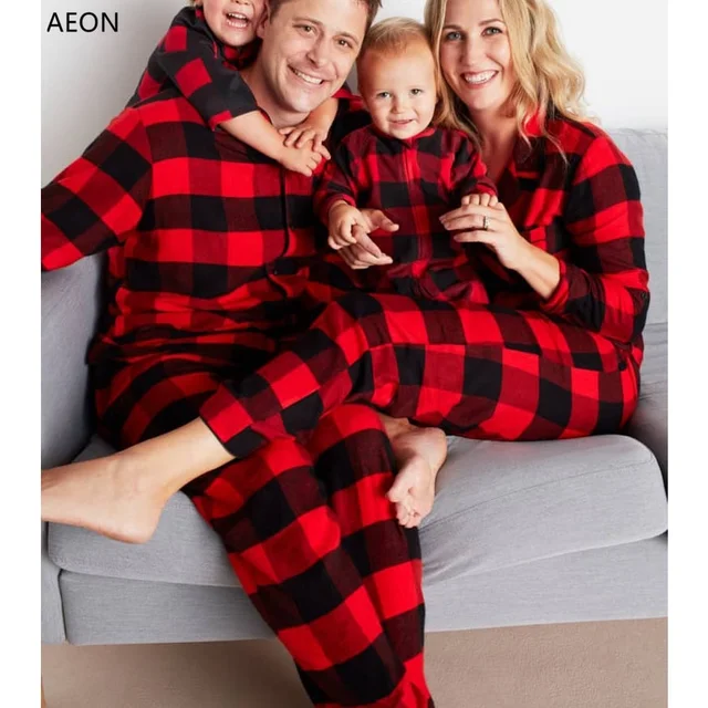 Wholesale women cotton pajamas set red plaid pants pajama bottoms plaid flannel shirts custom pj set
